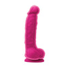 Colours Dual Density 5" Dong w/Balls & Suction Cup - Pink