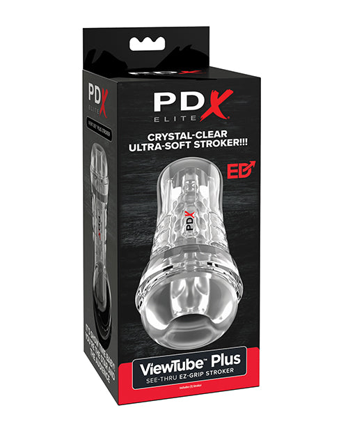 PDX Elite ViewTube See-Thru EZ-Grip Stroker - Clear