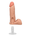 Realistic 8" ULTRASKYN Cock w/Balls - White