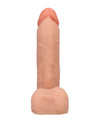 Realistic 8" ULTRASKYN Cock w/Balls - White