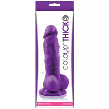  Colours Pleasures Thick 5" Dildo - Purple