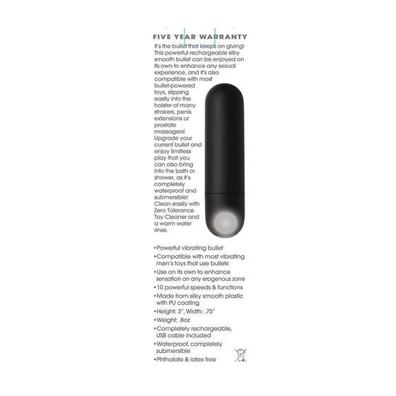 Zero Tolerance All Powerful Rechargeable Bullet