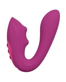  Shots Yuki Dual Action G-Spot Vibrator w/Massaging Beads - Pink