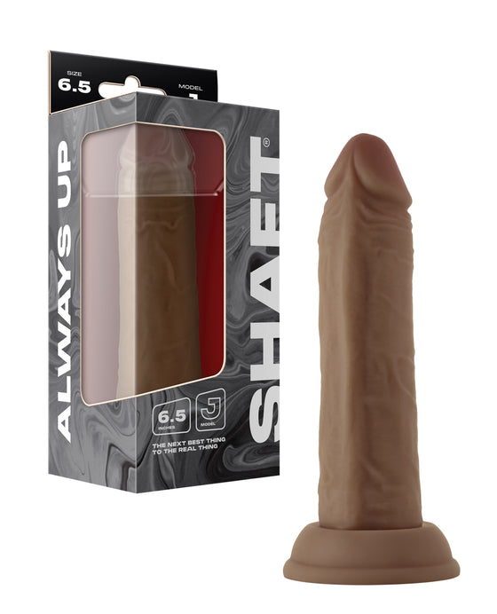 Shaft Model J Liquid Silicone 6.5" Dong - Oak