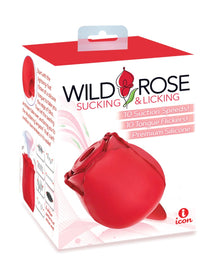  Wild Rose & Tongue Vibrator - Red