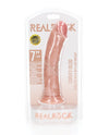 Shots RealRock Realistic 7" Curved Dildo - Flesh