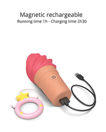  Love to Love Cand'ice Ice Cream Cone Stimulator - Raspberry Jolly