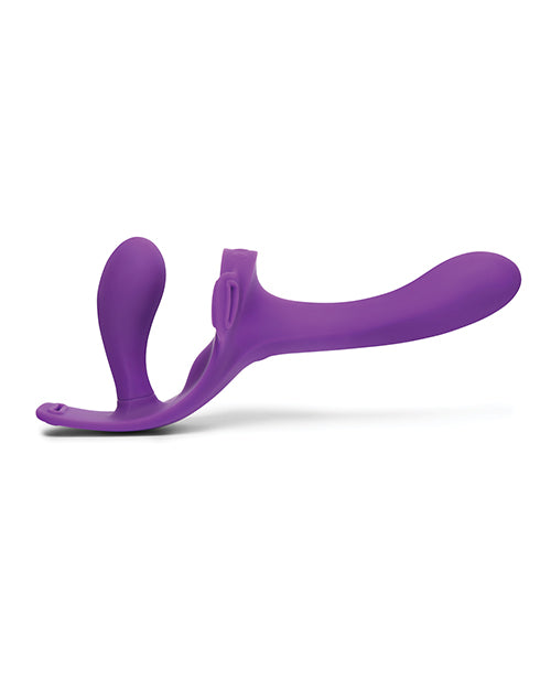 Lock-In Dual-Ended Vibrating Strap-On & Harness Set