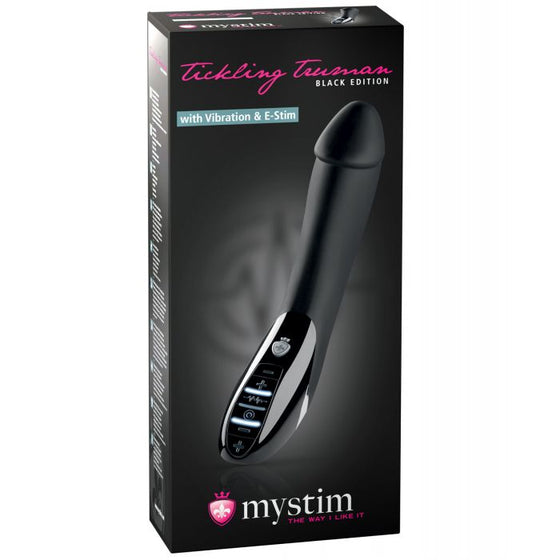 Mystim Tickling Truman eStim Vibrator Black Edition - Black