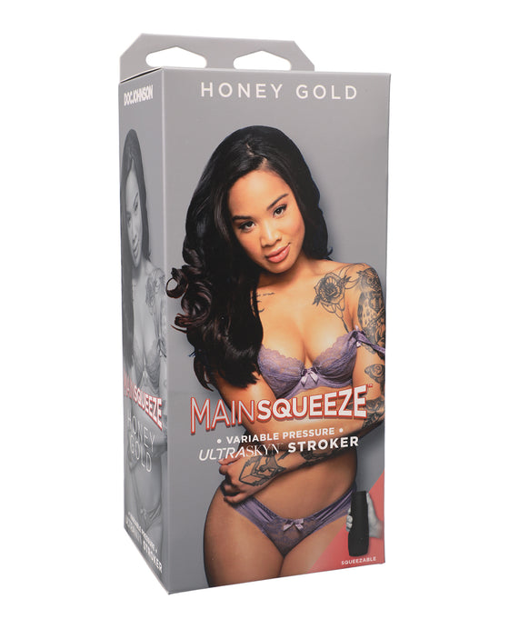 Main Squeeze Pussy Stroker - Honey Gold
