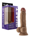 Shaft Model A Flexskin Liquid Silicone 7.5" Dong w/Balls - Oak