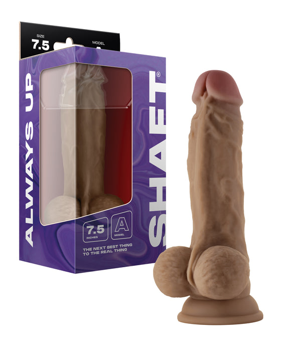 Shaft Model A Flexskin Liquid Silicone 7.5" Dong w/Balls - Oak