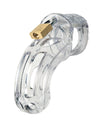 The Curve 3 3/4" Curved Cock Cage & Lock Set - Clear
