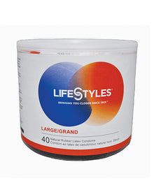  Lifestyles Large Condoms - Bowl of 40
