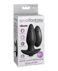  Anal Fantasy Collection Remote Control Silicone Plug - Black