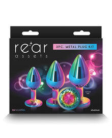  Rear Assets Rainbow Gem Anal Trainer Kit - Multi Color
