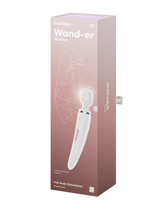 Satisfyer Wand-er Woman - White/Chrome