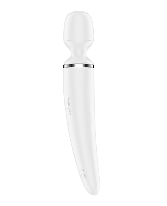 Satisfyer Wand-er Woman - White/Chrome