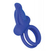 Couple's Enhancers Silicone Rechargeable Dual Pleaser Enhancer  - Blue