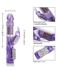  Jack Rabbit w/Floating Beads Waterproof - Purple