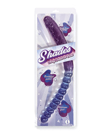  Shades Jelly TPR Gradient Double Dong - Blue/Violet