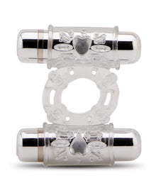  Nu Sensuelle Double Action Cockring 2x7 Function - Clear