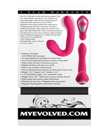  Evolved Buck Wild Come Hither Dual End Massager - Pink