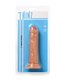  Curve Toys Thinz 7" Uncut Dildo - Light