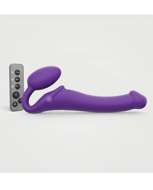  Strap On Me Vibrating Bendable Strapless Strap On Medium - Purple