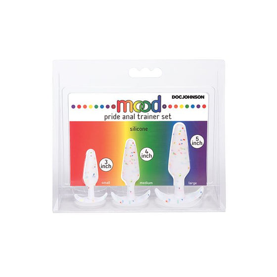 Mood Pride Anal Trainer Set - Multi Colored Set of 3