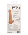 Studs Dual Density Silicone 5" Dildo - Ivory