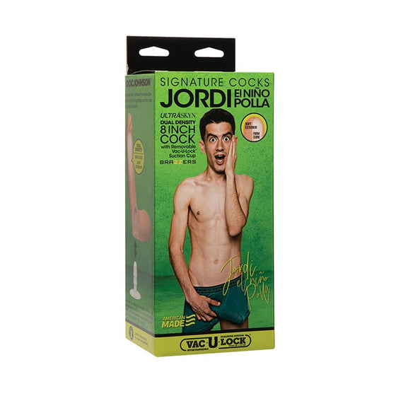 Signature Cocks ULTRASKYN 8" Cock w/Removable Vac-U-Lock Suction Cup - Jordi El Nino Polla