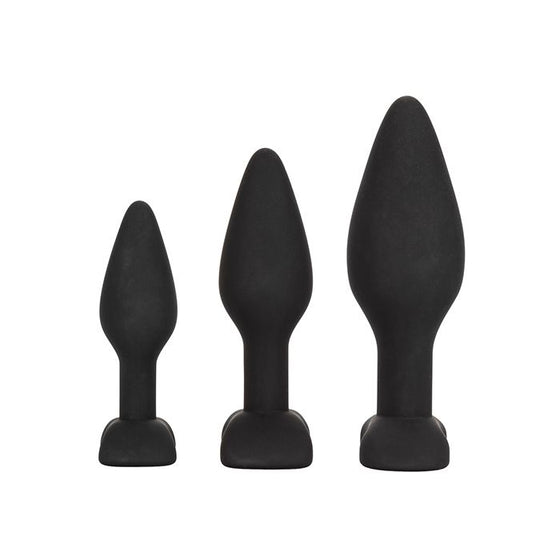 Silicone Anal Exerciser Kit - Black