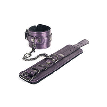  Spartacus Galaxy Legend Faux Leather Ankle Restraints - Purple