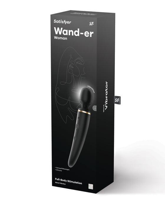 Satisfyer Wand-er Woman - Black/Gold