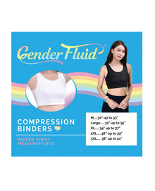  Gender Fluid Chest Compression Binder - XXXL Black