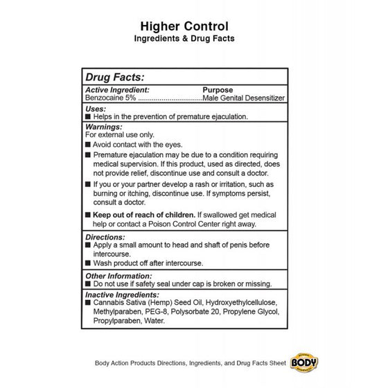 Higher Control for Men Packet - Bowl of 50