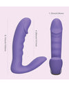 RORA App-Controlled Rotating G-Spot Vibrator & Clitoral Stimulator - Purple