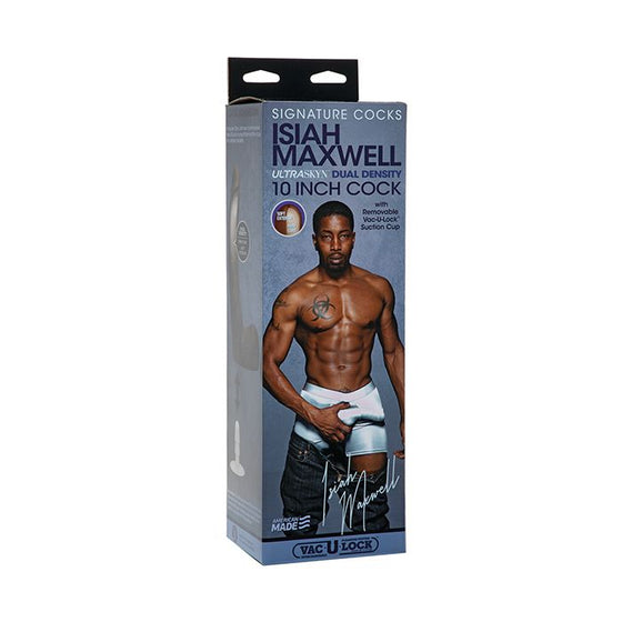 Signature Cocks ULTRASKYN 10" Cock w/Removable Vac-U-Lock Suction Cup - Isiah Maxwell