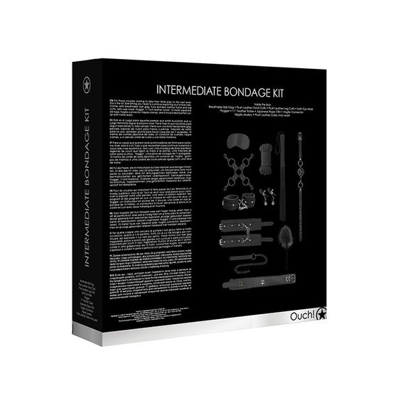 Shots Ouch Intermediate Bondage Kit - Black