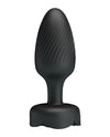 Pretty Love Osborn Medium Butt Plug w/Multi Color Bottom Light - Black