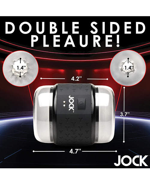 Curve Toys Jock Vibrating Double Stroker - Black