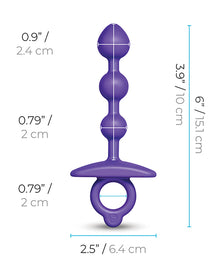  b-Vibe Zip Silicone Anal Beads