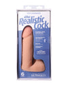 Realistic 6" ULTRASKYN Cock w/Balls - White