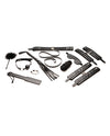 Master Series Hook Up 10 pc Plush Bondage Set - Black