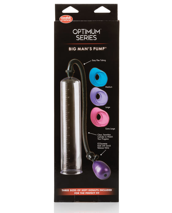 Big Man's Pump 12" w/3 Sized Sleeves - Clear