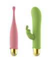 Nobu Nola Interchangeable Bullet Set - 3 Piece Set  Pink/Green