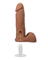 Realistic 8" ULTRASKYN Cock w/Balls - Brown