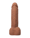 Realistic 8" ULTRASKYN Cock w/Balls - Brown