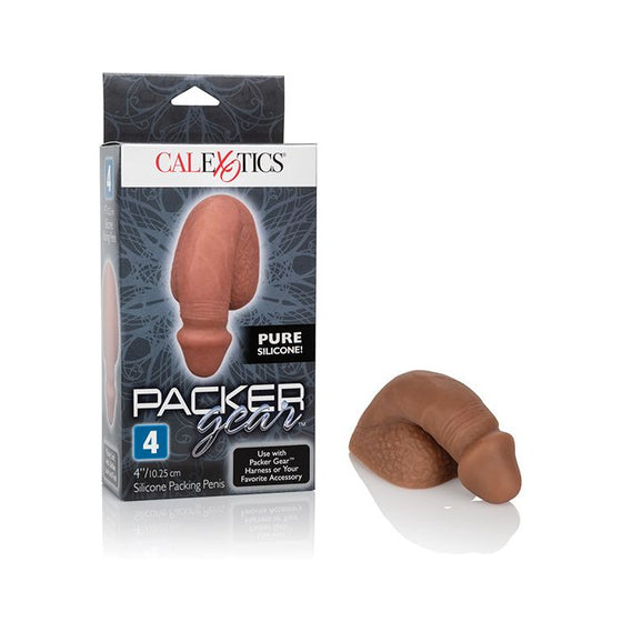 Packer Gear 4" Silicone Packing Penis - Brown